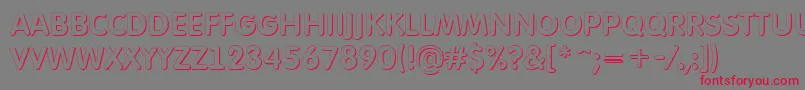 AFuturaroundtitulsh Font – Red Fonts on Gray Background