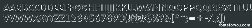 AFuturaroundtitulsh Font – White Fonts on Black Background