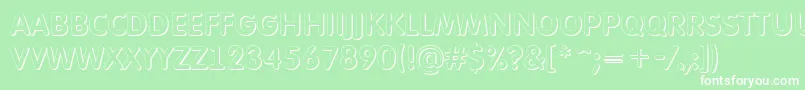 AFuturaroundtitulsh Font – White Fonts on Green Background