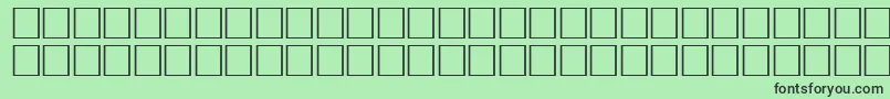 FlameRegular Font – Black Fonts on Green Background