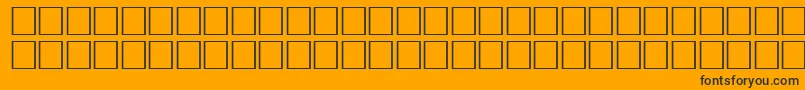 FlameRegular Font – Black Fonts on Orange Background