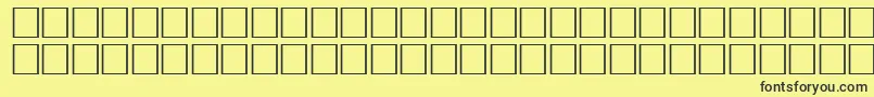FlameRegular Font – Black Fonts on Yellow Background