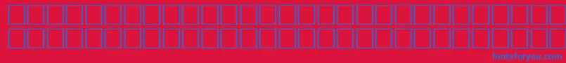 FlameRegular Font – Blue Fonts on Red Background