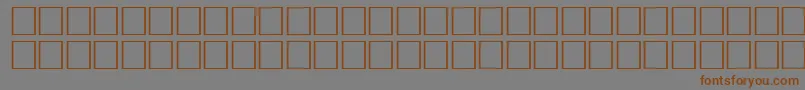 FlameRegular Font – Brown Fonts on Gray Background
