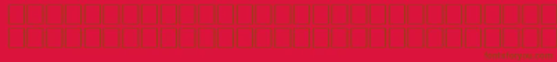 FlameRegular Font – Brown Fonts on Red Background