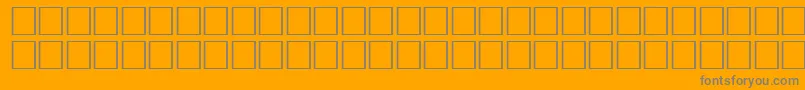 FlameRegular Font – Gray Fonts on Orange Background