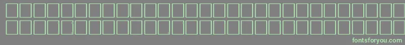 FlameRegular Font – Green Fonts on Gray Background