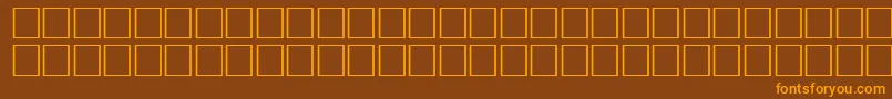 FlameRegular Font – Orange Fonts on Brown Background