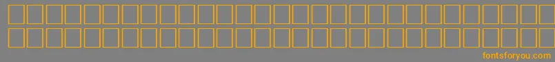 FlameRegular-Schriftart – Orangefarbene Schriften auf grauem Hintergrund