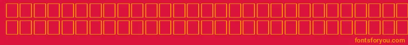 FlameRegular Font – Orange Fonts on Red Background