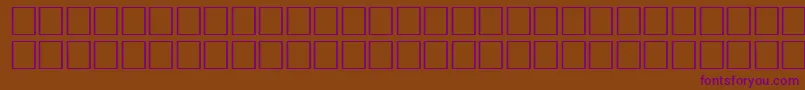 FlameRegular Font – Purple Fonts on Brown Background