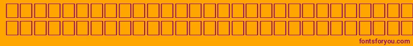 FlameRegular Font – Purple Fonts on Orange Background