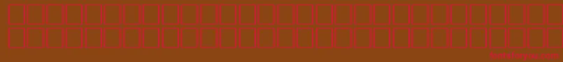FlameRegular Font – Red Fonts on Brown Background