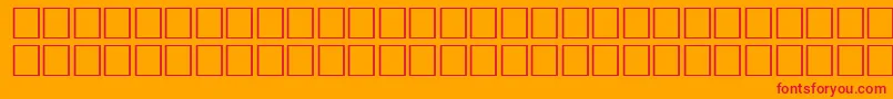 FlameRegular Font – Red Fonts on Orange Background
