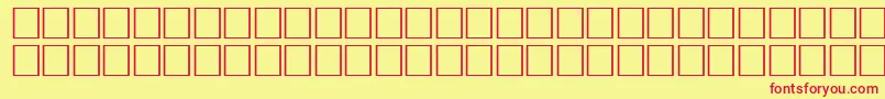 FlameRegular Font – Red Fonts on Yellow Background