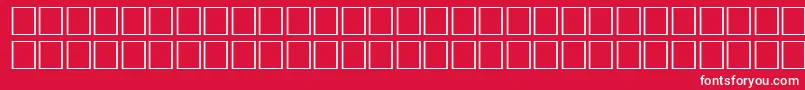 FlameRegular Font – White Fonts on Red Background