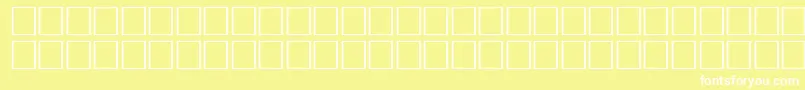 FlameRegular Font – White Fonts on Yellow Background