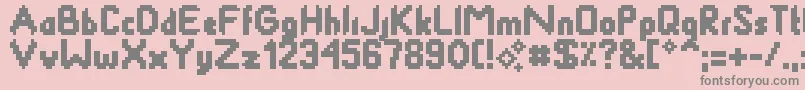 Smackyformula Font – Gray Fonts on Pink Background