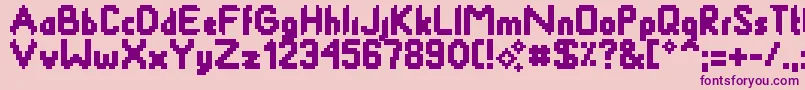Smackyformula Font – Purple Fonts on Pink Background