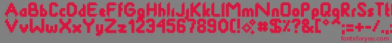 Smackyformula Font – Red Fonts on Gray Background