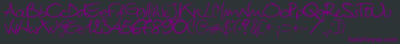 Titti Font – Purple Fonts on Black Background