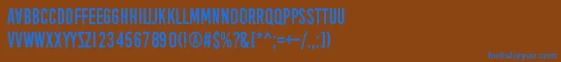 AprilFoolsDaySillyVrs Font – Blue Fonts on Brown Background
