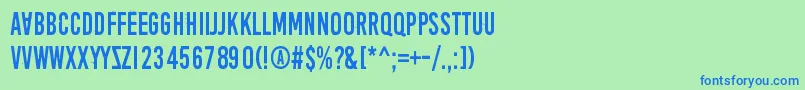 AprilFoolsDaySillyVrs-Schriftart – Blaue Schriften auf grünem Hintergrund