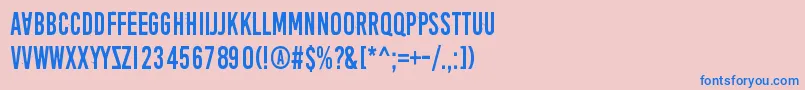 AprilFoolsDaySillyVrs Font – Blue Fonts on Pink Background