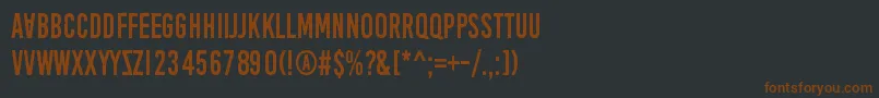 AprilFoolsDaySillyVrs Font – Brown Fonts on Black Background