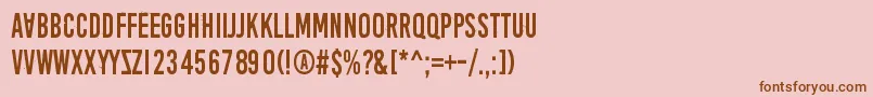 AprilFoolsDaySillyVrs Font – Brown Fonts on Pink Background