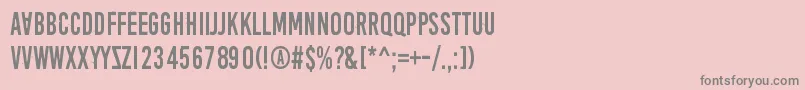 Шрифт AprilFoolsDaySillyVrs – серые шрифты на розовом фоне
