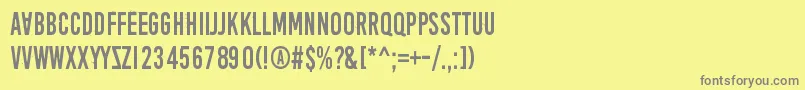 AprilFoolsDaySillyVrs-Schriftart – Graue Schriften auf gelbem Hintergrund