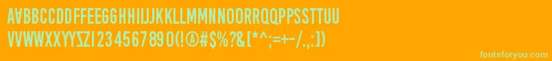 AprilFoolsDaySillyVrs Font – Green Fonts on Orange Background