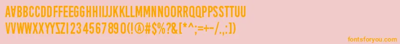 AprilFoolsDaySillyVrs-Schriftart – Orangefarbene Schriften auf rosa Hintergrund