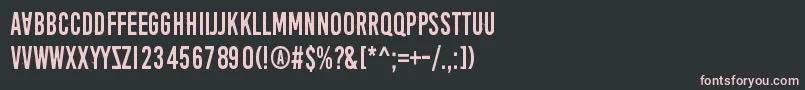 フォントAprilFoolsDaySillyVrs – 黒い背景にピンクのフォント