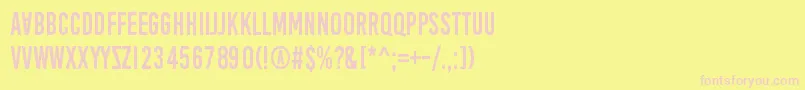 fuente AprilFoolsDaySillyVrs – Fuentes Rosadas Sobre Fondo Amarillo