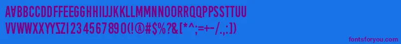 Шрифт AprilFoolsDaySillyVrs – фиолетовые шрифты на синем фоне