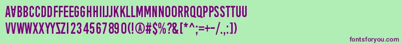 AprilFoolsDaySillyVrs Font – Purple Fonts on Green Background