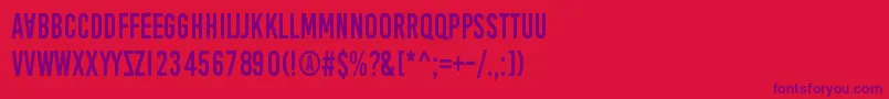 AprilFoolsDaySillyVrs Font – Purple Fonts on Red Background