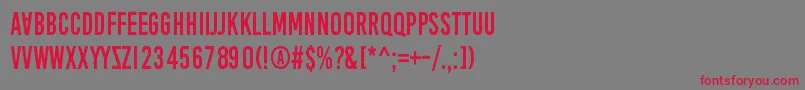 AprilFoolsDaySillyVrs Font – Red Fonts on Gray Background