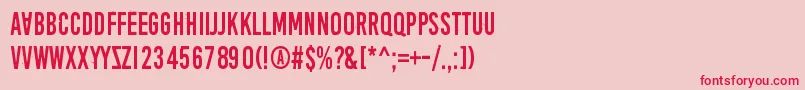 AprilFoolsDaySillyVrs Font – Red Fonts on Pink Background