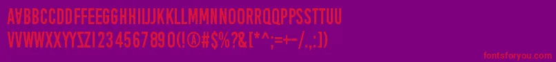 fuente AprilFoolsDaySillyVrs – Fuentes Rojas Sobre Fondo Morado