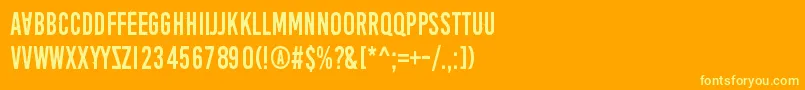 fuente AprilFoolsDaySillyVrs – Fuentes Amarillas Sobre Fondo Naranja