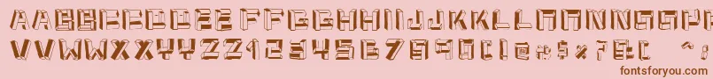 Cubitus Font – Brown Fonts on Pink Background