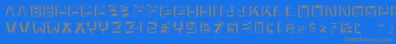 Cubitus Font – Gray Fonts on Blue Background