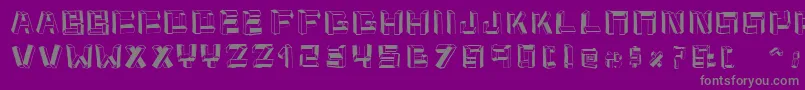 Cubitus Font – Gray Fonts on Purple Background