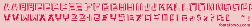 Cubitus Font – Red Fonts on Pink Background