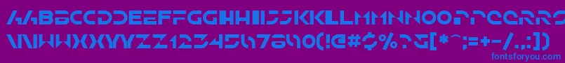 SfSolarSailer Font – Blue Fonts on Purple Background