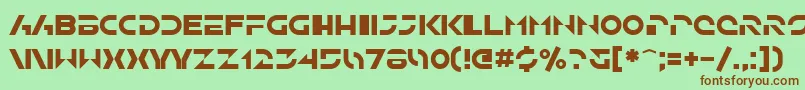 SfSolarSailer Font – Brown Fonts on Green Background