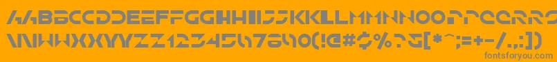 フォントSfSolarSailer – オレンジの背景に灰色の文字